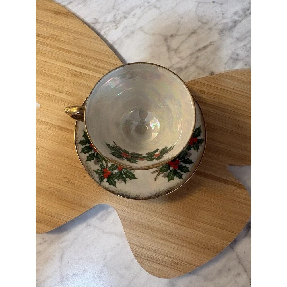 1940’s Ucacgo Japanese Lusterware Tea Cup & Saucer